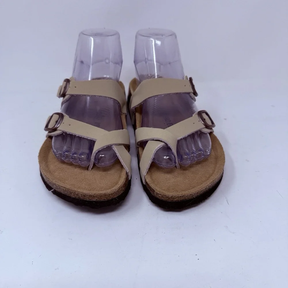 Project Cloud Genuine Leather Womens Sandals - Comfortable Cork Tan size 7
